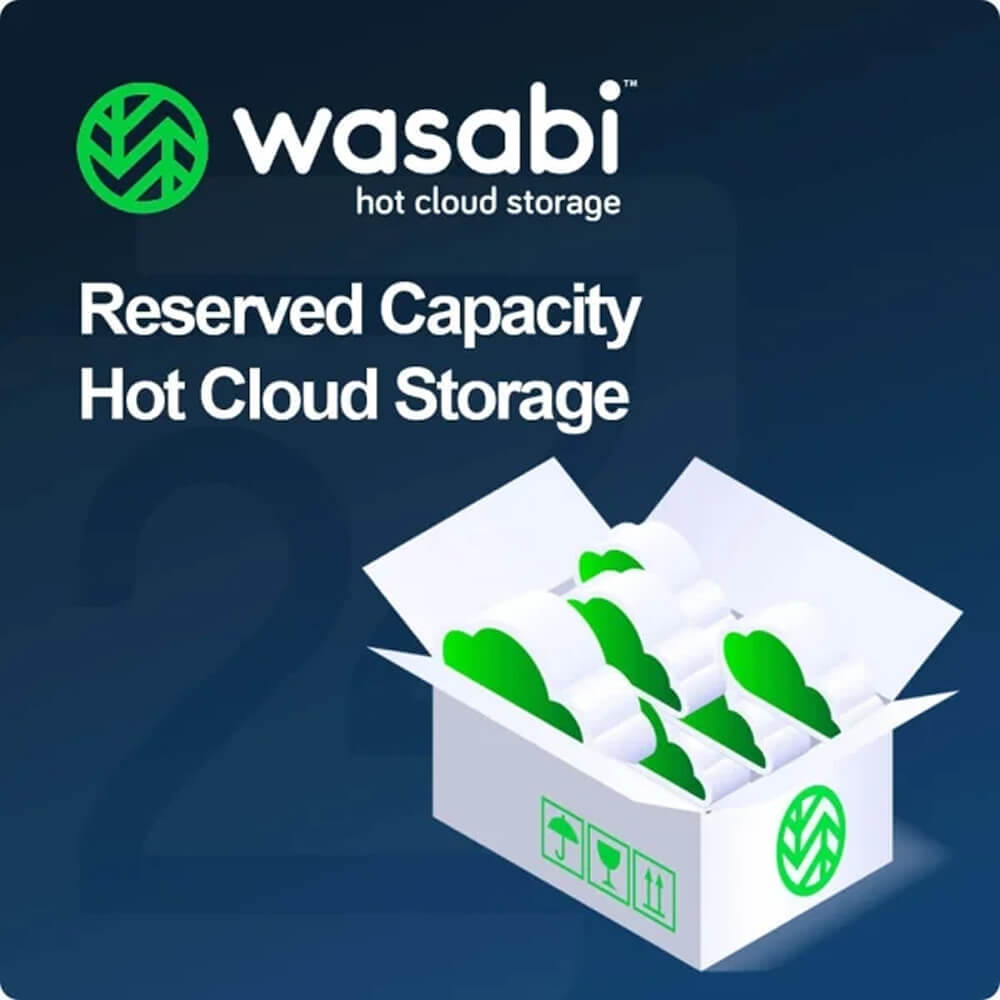 Wasabi Reserved Capacity Hot Cloud Storage 1-Year Subscription (Per TB)