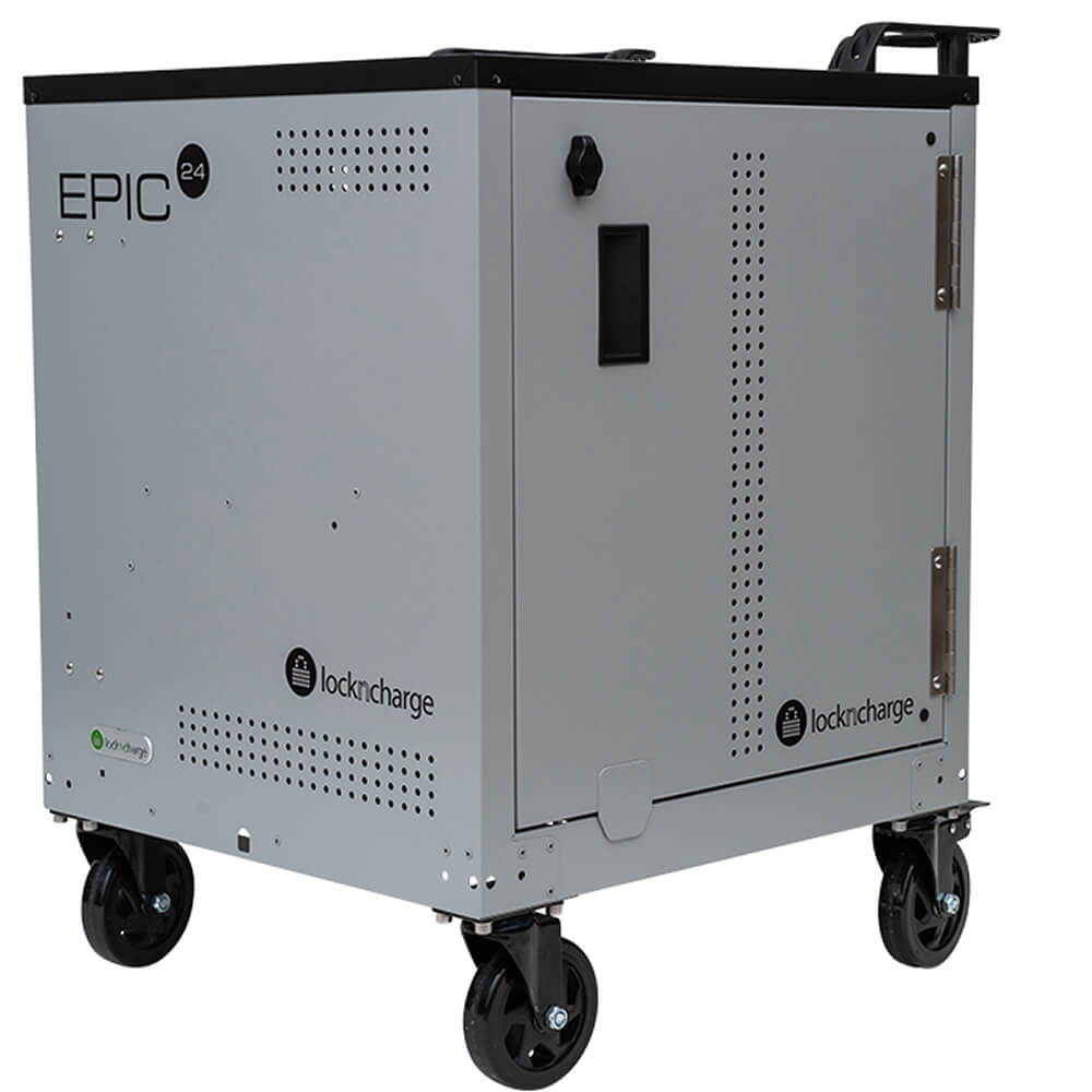 LockNCharge EPIC 24 Prewired 65W Charging and Storage Cart