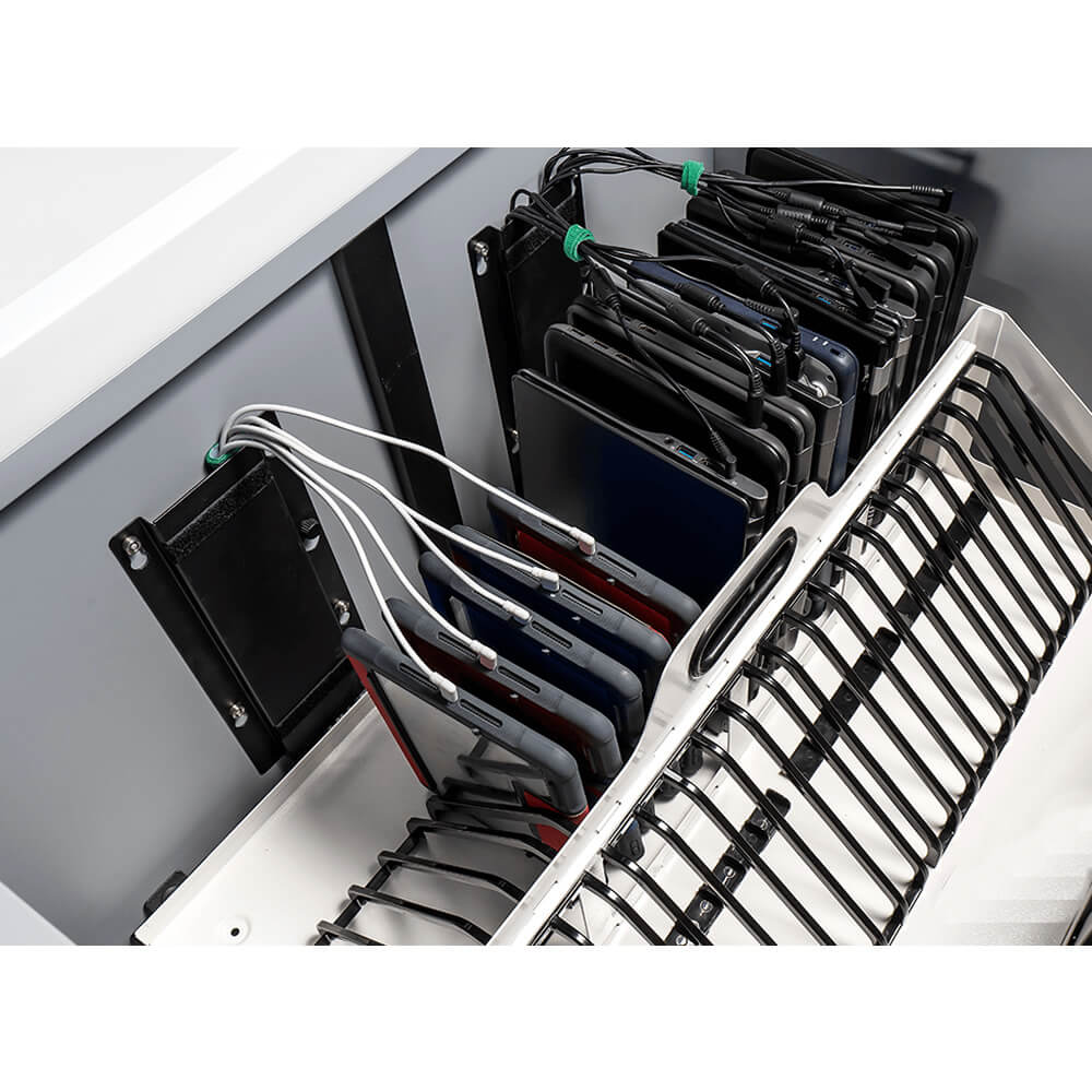 LockNCharge Joey 30 MK4 Prewired USB-C 65W Charging Cart with Baskets