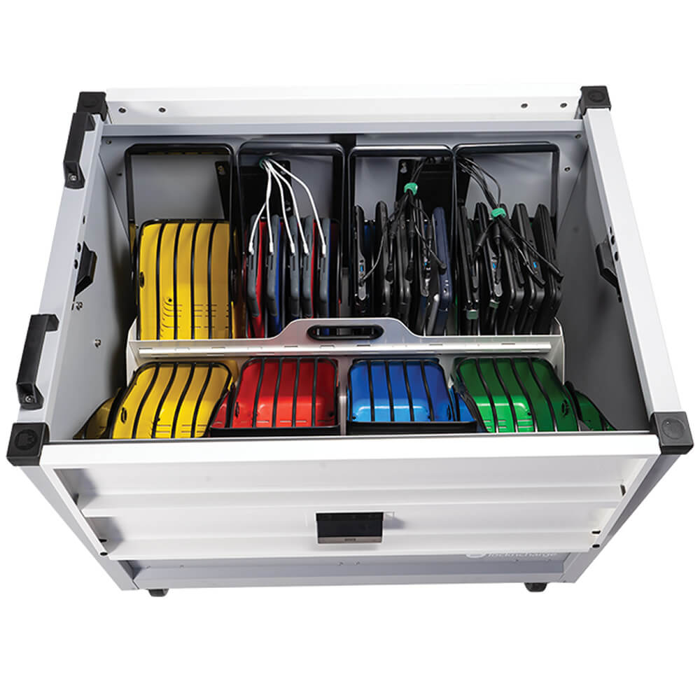 LockNCharge Joey 40 MK4 Prewired USB-C  65W Charging Cart with Baskets