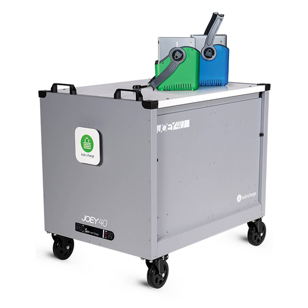 LockNCharge Joey 40 MK4 Prewired USB-C  65W Charging Cart with Baskets