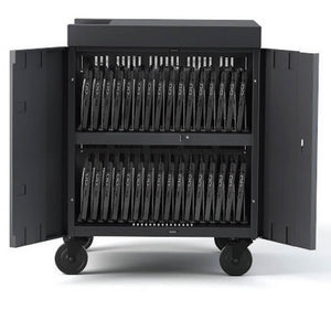 Bretford TVC32USBC Cube Cart Pre-Wired USB-C Charcoal
