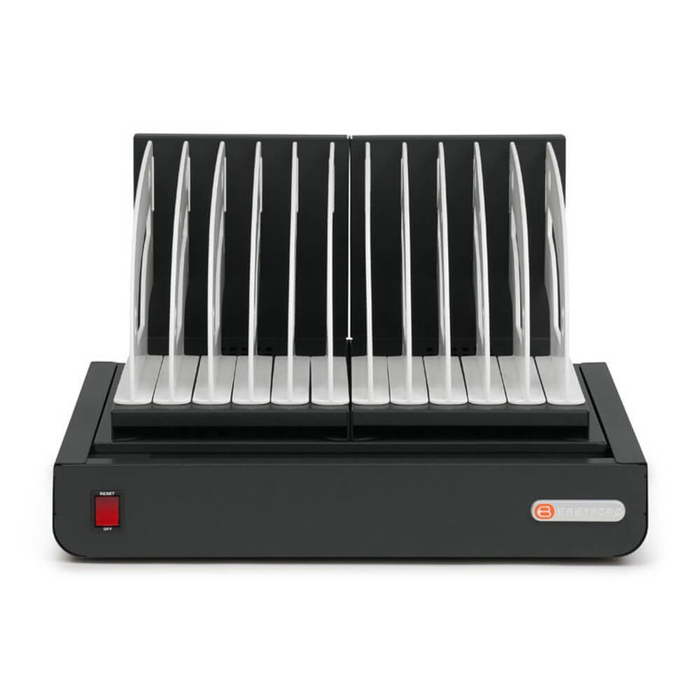 Bretford TVT10AC Cube Micro Tray Tabletop Charging Station Charcoal
