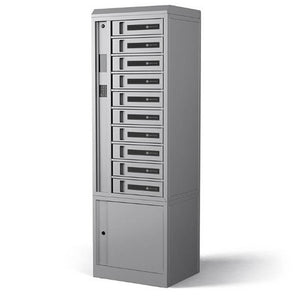 Bretford TCLAUS170EF99 Techguard Connect 10-Bay Charging Locker Concrete