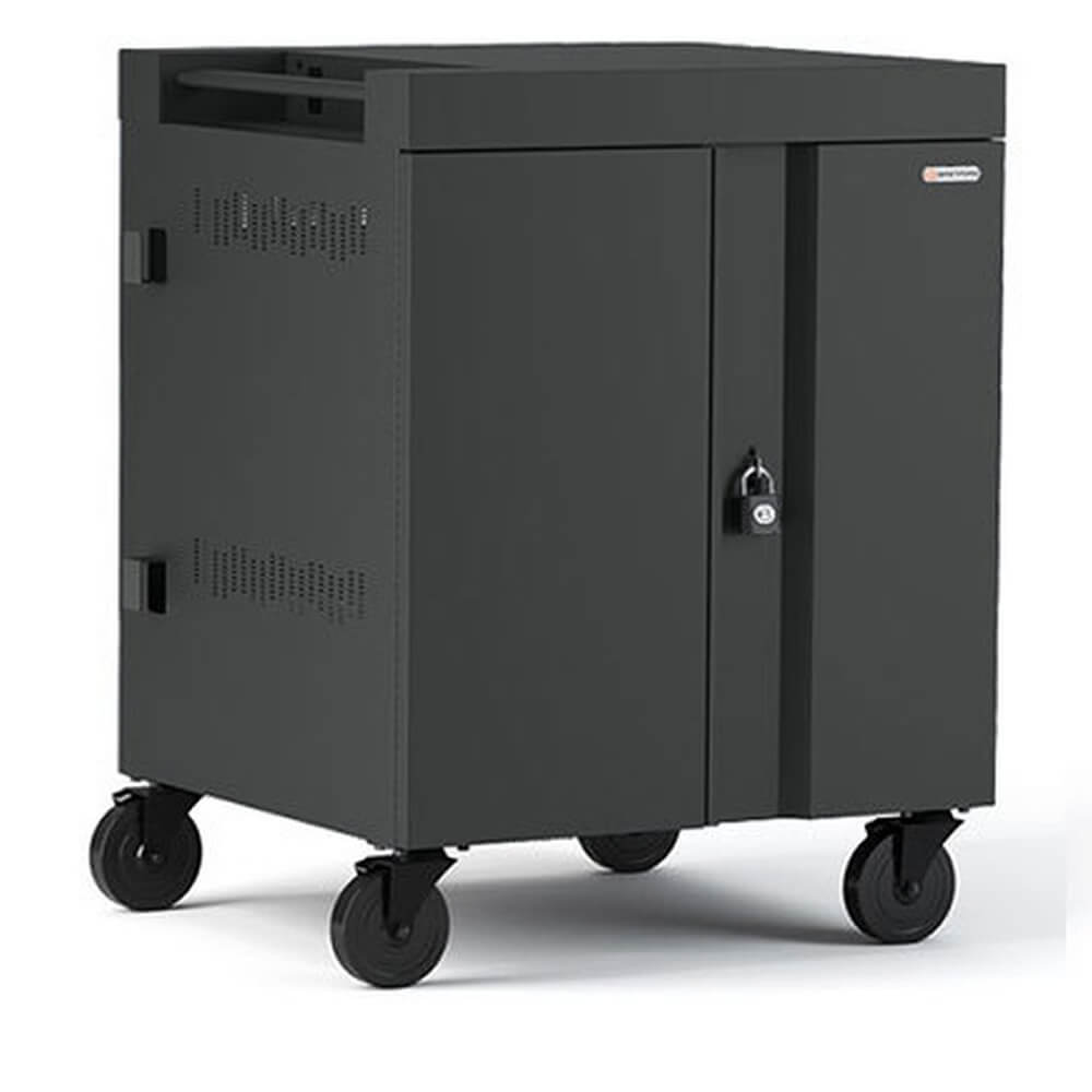 Bretford TVC32PAC Cube Charging Cart Charcoal