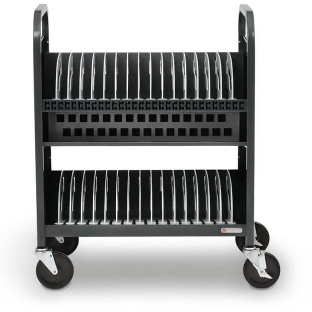 Bretford TVCT30AC Cube Transport Charging Cart Charcoal