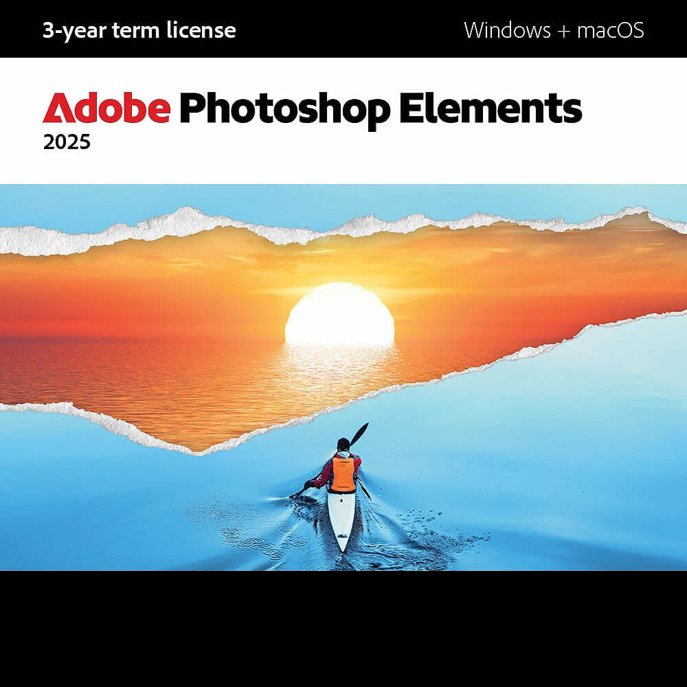 Adobe Photoshop Elements 2025 (School Licenses) 3-Year Subscription License