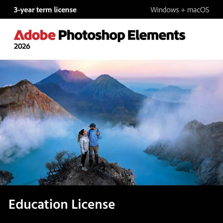 Adobe Photoshop Elements 2026 (School Licenses) 3-Year Term License