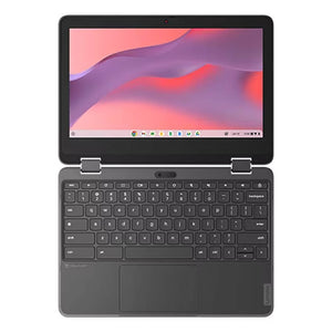Lenovo 300e Yoga Chromebook Gen4 - 11.6" Touchscreen Convertible Display - MediaTek Kompanio 520 - 8GB RAM - 64GB Flash Memory - Integrated Pen - Gray - 82W20004US