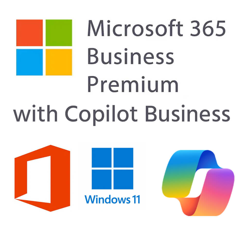 Microsoft 365 Business Premium without Teams + Copilot 365 Annual Subscription License