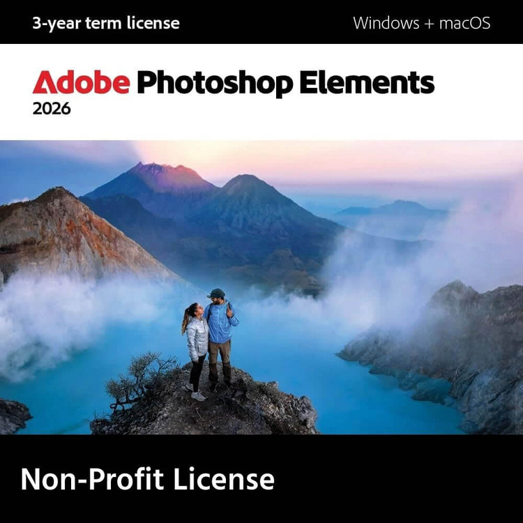 Adobe Premiere Elements 2026 (Non-Profit) 3-Year Term License