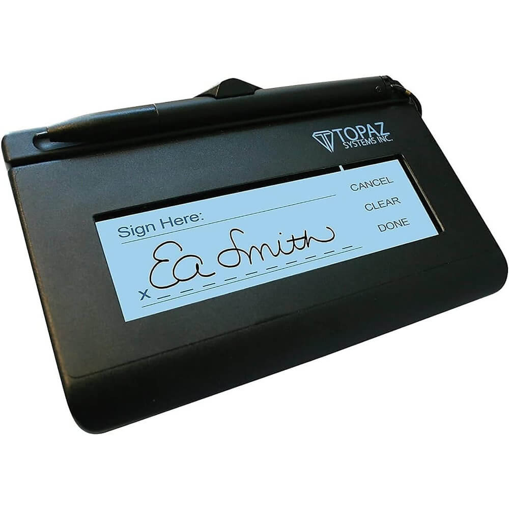 Signature Collection Tablet Topaz SignatureGem 1X5 Backlit LCD USB Signature Tablet T-LBK462-HSB-R ...