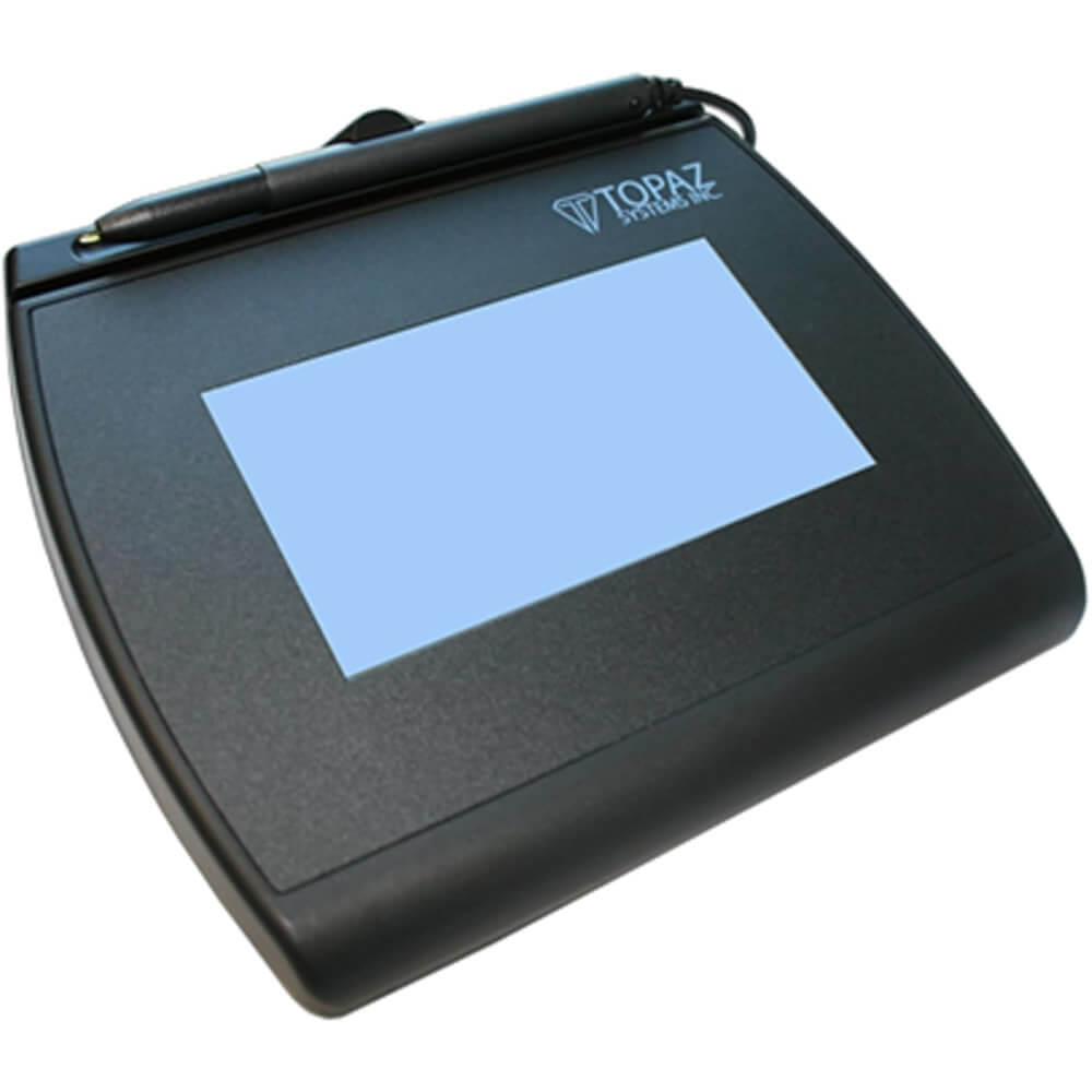 Signature Collection Tablet Topaz SignatureGem LCD 4x3 USB Serial Signature Tablet T-LBK755-BHSB-R