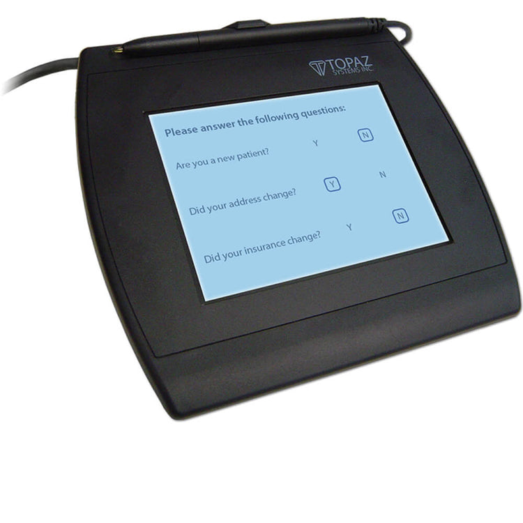 Topaz Signature Capture Tablet with Interactice LCD Display T-LBK766SE-BHSB-R