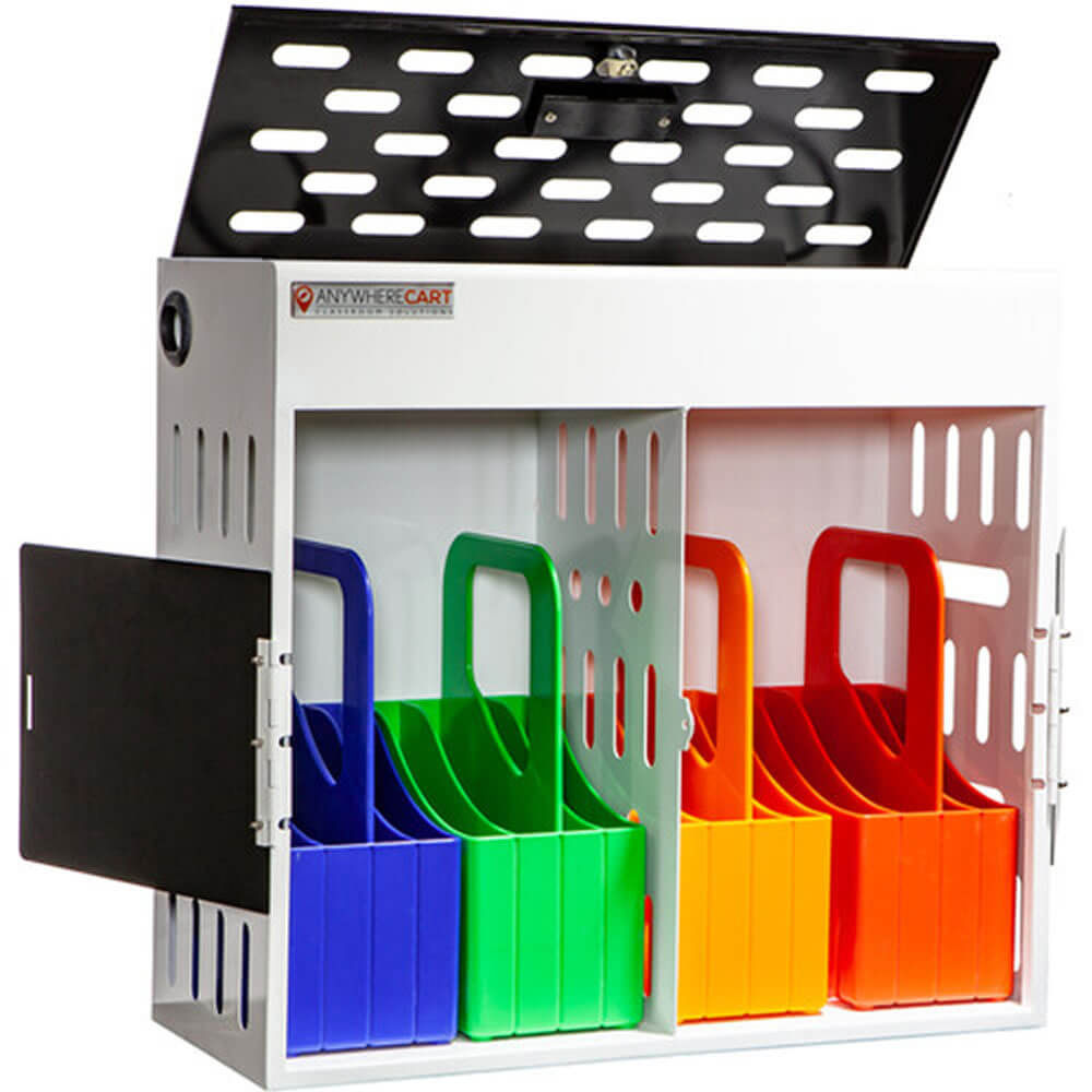 AnywhereCart AC-GO-16 16-Device Charging Cabinet with Carry Out Baskets