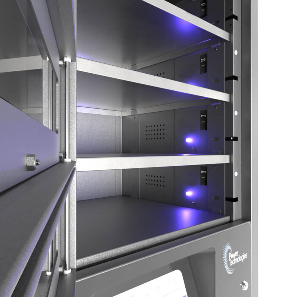 Power Technologies PT Pro P10 Smart Charging Locker with UI and Controls LKR-PT-PRO-P10-D