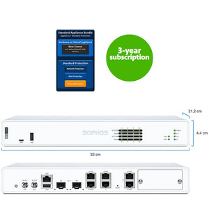 Sophos XGS138 Firewall Security Appliance with 3-Year Subscription Standard Protection
