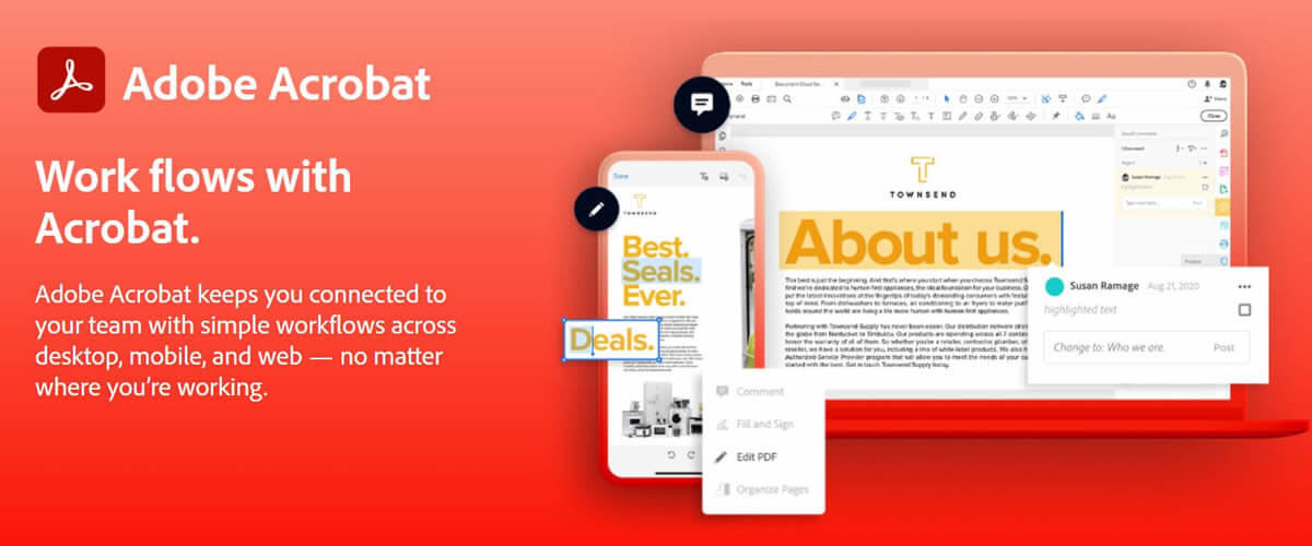 Adobe Acrobat Pro DC - Create, convert, edit, organize, and Sign PDFs