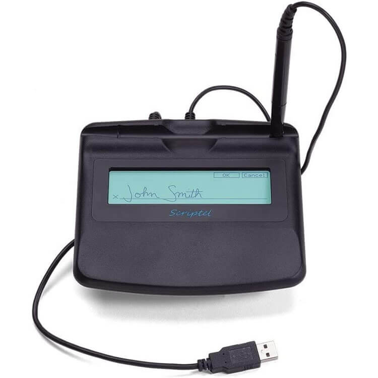 Scriptel ST1571 LCD Backlit EasyScript Signature Capture Pad 5-Meter Cord