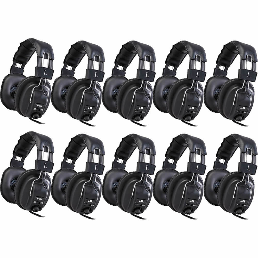 Cyber Acoustics ACM-500RB Classroom Learning Headphones 10-Pack