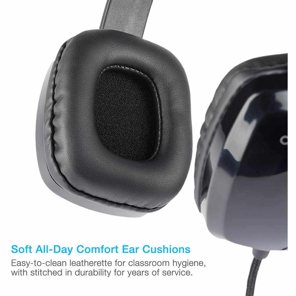 Cyber Acoustics ACM-6004 Classroom Learning Headphones 20-Pack