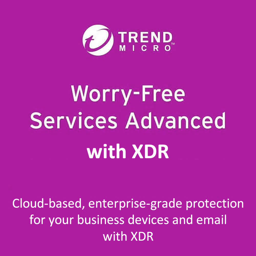 Trend Micro Worry Free Security Services Advanced with XDR 1-Year ...