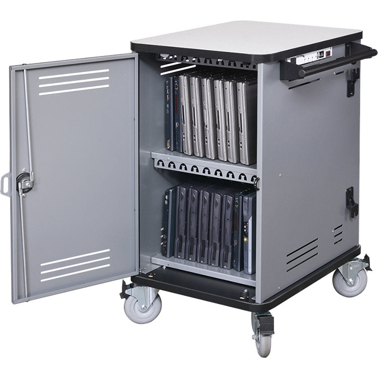 Pro20 Notebook Cart Warm Gray with PowerProdigy (55462-AAD)