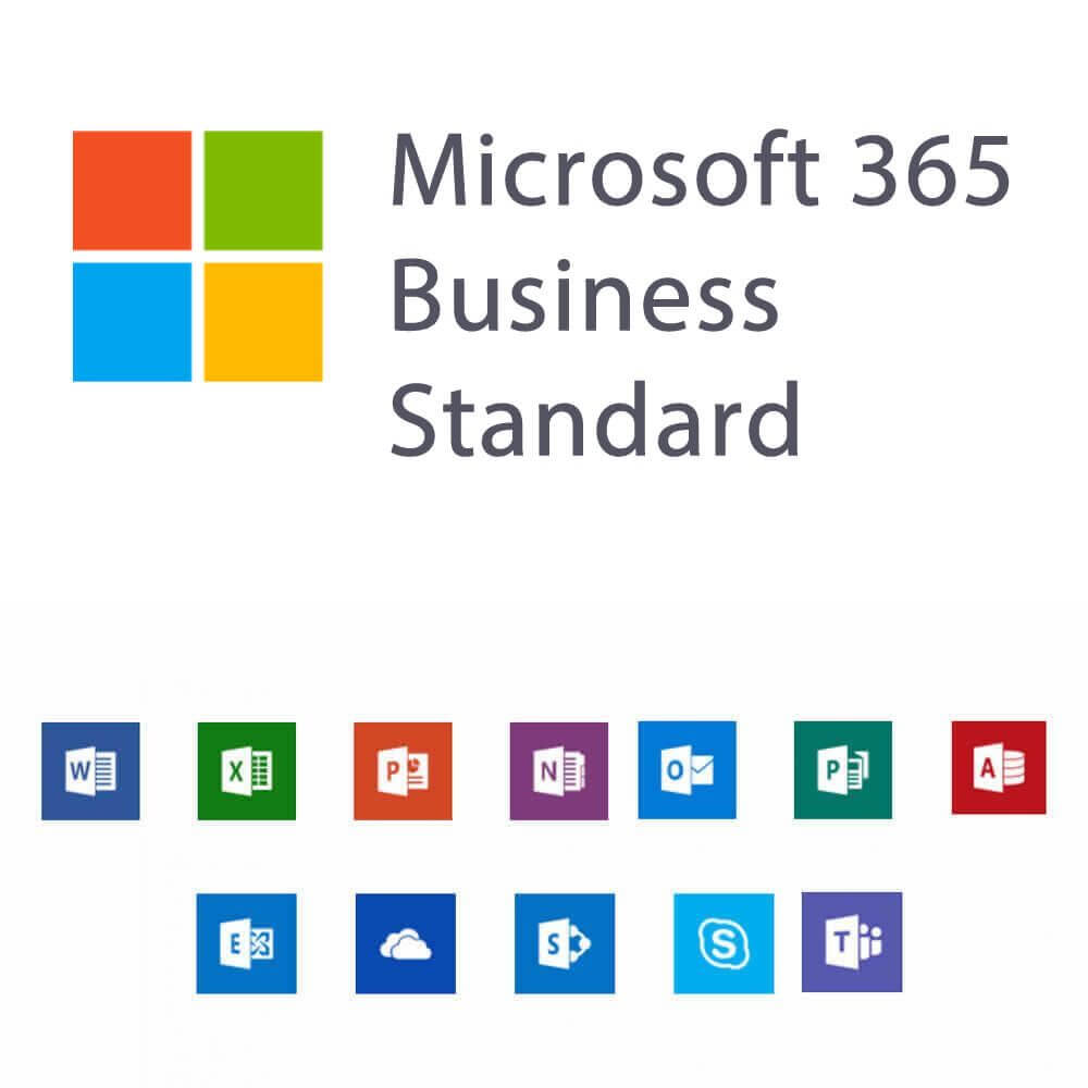 Business Standard Microsoft 365 Business Standard with Teams Annual Subscription License ...