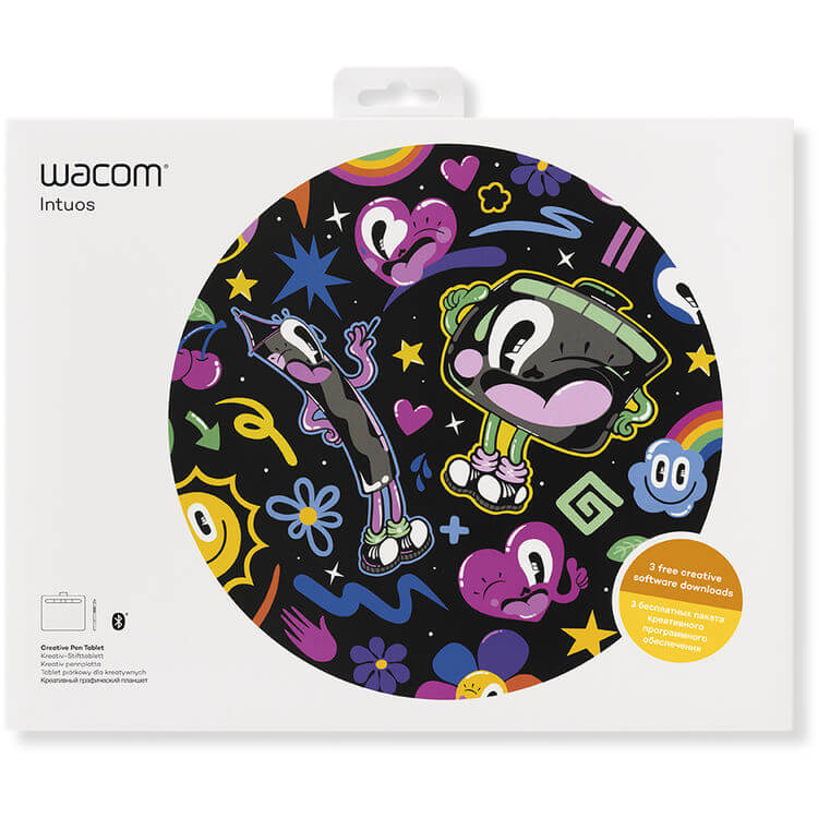 Wacom Intuos Creative Pen Tablet Medium Black Bluetooth CTL6100WLK0