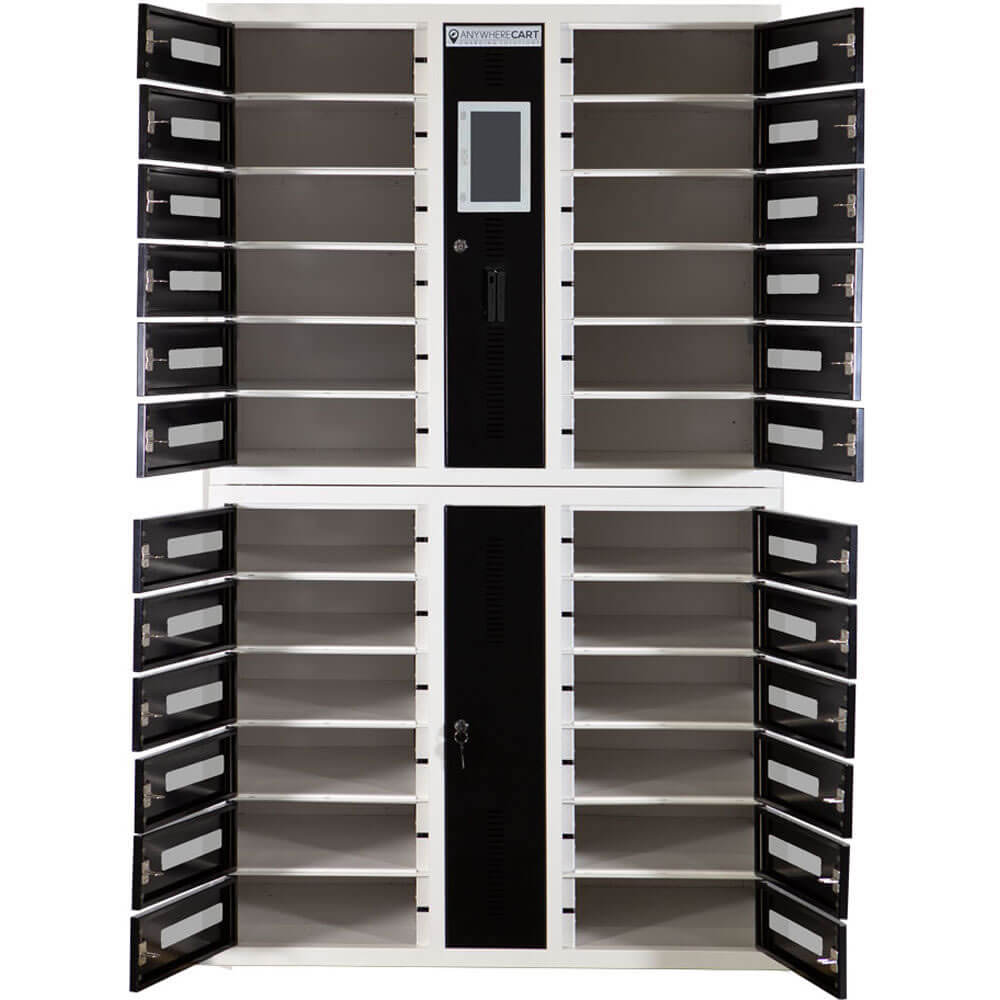Anywhere Cart SC-LOCKER-24-RFID 24-Bay Secure RFID Charging Locker for Laptops & Tablets