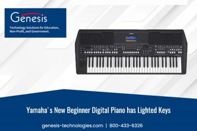 Yamaha's New Beginner Digital Piano has Lighted Keys