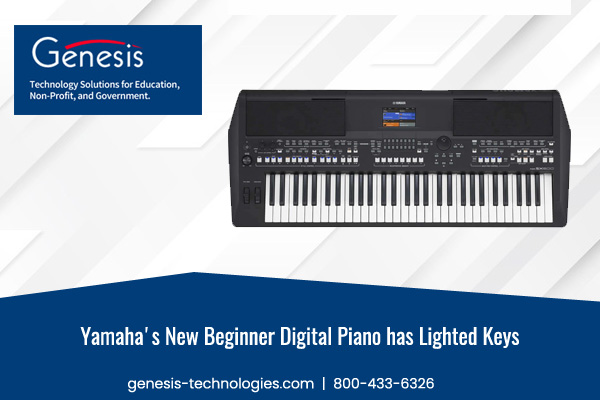 Yamaha's New Beginner Digital Piano has Lighted Keys